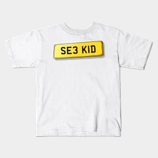 SE3 KID Kidbrooke Number Plate Kids T-Shirt